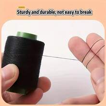 2支装重型缝纫线 - 超强尼龙线，适用于缝纫机、工业和家庭用途 - 兼容包缝机、绗缝机、缝纫机线、线/盒缝纫，高品质缝纫线 - 黑白縫紉線 - 查看 2