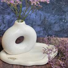 2pcs/Set DIY Resin Mold, Round Vase & Oval Tray Mold Set, Suitable For Making Epoxy Resin, Plaster, Candle, Incense, Home Decor, Wedding Decoration - Round Vase + Oval Tray - View 8