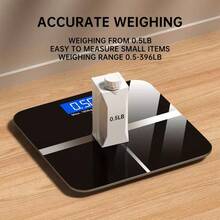 belibuy Weight Scale Electronic Scale, 396 Pound Digital Bathroom Scale, High-Precision Weight Scale With LCD High-Definition Display And Temperature Display (Switchable Between KG And Scale), Ultra Wide Platform, High-Precision Electronic Weighing - Rose Pink - View 3