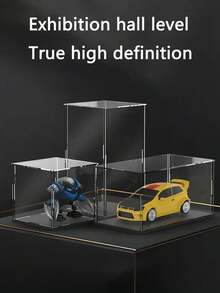 1pc High Transparency Acrylic Display Box, Acrylic Material, Suitable For Anime, Action Figures, Building Blocks, Blind Boxes, Car Models, Streetscapes, Dust Covers, Storage Boxes. One-Piece Acrylic Dust-Proof Cover For Action Figures And Model Collections. High Clarity Storage Box, Acrylic Box, Glue-Free Assembled Display Box, Action Figure And Collectible Dust Cover. - 1PC - View 4