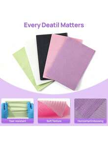 175pcs Dental Bibs Disposable Disposable Dental Bibs Dentist Tattoo Bibs Dental Bibs For Nails Bibs Owels Tattoo Table Covers, Mats Paper Sheets Pink - Black - View 5