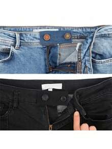 Pants Extender Buckle, Denim Waist Extender, Elastic Waist Buckle Adjuster, Belt Buckle Extender, Sewing Accessories - Multicolor - View 2