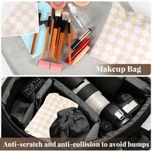 Self-Adhesive Magic Cloth Makeup Bag, Portable Protective Cosmetic Pouch, Camera Lens Wrap, Stylish Travel Organizer For Beauty Essentials, - Chocolate Brown - View 5