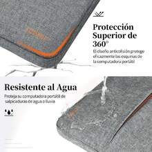 Funda Laptop 13-14 Pulgadas Impermeable Funda para Laptop Duradero Estuche para Laptop Adecuado para MacBook Pro/HP//ASUS/,Gris S,41841745 - Marfil - Ver 5