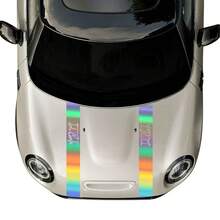 Pegatina para capó de coche, decoración de vinilo, calcomanía, accesorios de sintonización automática para MINI John S R55 R56 R60 F55 F56 F60 F54 R61 R53 R57 - Pegatina para coche - Ver 4