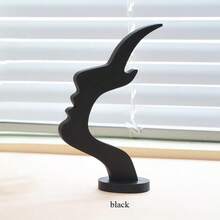 Unique Curved Glasses Holder, Artistic Storage Solution With Minimalist Design, Desktop Or Bedside Table Decoration, Holiday Gift, Office Desk Accessories,Reading Decorative Glass Organizer Black - A - View 10