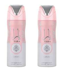 Lattafa Yara Desodorante Perfumado Spray Corporal de Larga Duración 200 ML - Paquete de 2 Fragancias Suaves de Cuidado Corporal - Múltiples aromas - Ver 1
