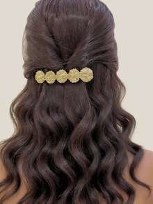 Hàng mới năm 2025: Kẹp tóc lò xo thiết kế độc đáo bằng kim loại, kẹp tóc cao cấp cài lệch bên, kẹp tóc mái cho nữ, móng vuốt tóc, kẹp tóc cài đầu, ghim cài tóc, phụ kiện tóc. - Nhiều màu - Xem 6