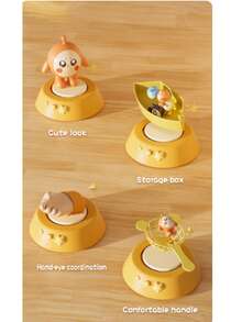 1 Set Electric Bouncing Ball Board Game, Cute And Challenging, A Multi-Player Launching Spinner Tabletop Game With Storage. Develops Children's Hand-Eye Coordination, Suitable For Kids 3 Years And Above, Perfect For Parent-Child Interaction, Indoor Leisure, And Family Parties. - View 12