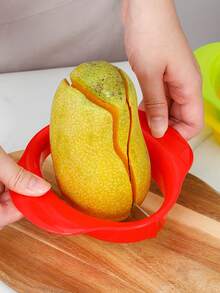 Grip Mango Slicer - Creative Kitchen Gadget For Perfect Cutting, Durable Plastic Mango Cutter With Multiple Color Options, Ideal For Peeling And Pitting, Fruit Slicer - View 2