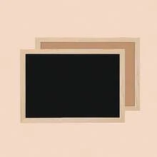 木框壁挂式黑板，家用单面小黑板，广告展示板 - 方形 - 查看 8