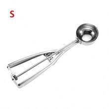 1/3Pcs Stainless Steel Trigger Ice Cream Cookie Scoop Multi Use Portion Tool For Home Restaurant Ice Cream Shop Baking Daily Dessert Prep - Default - View 13
