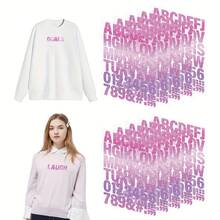 10张A-Z/0-9热转印乙烯基贴纸 - 黑色 | 高弹力可水洗不褪色熨烫字母，适用于衣服、抱枕、包包、鞋子 - 黑色 - 查看 8