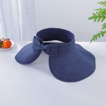 Adjustable Straw Hat, New Summer Fashion Unisex UV Protection Foldable Wide Brim Sun Hat, Casual Versatile Bohemian Retro Street Elegant Style, Polyester Fabric, Spring/Summer - Multicolor - View 12