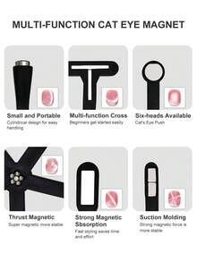 Beautizon Nailartlab Multi-Shape Cat Eye Gel Magnet, Nail Art Tool For DIY Manicure At Home - Multicolor - View 2