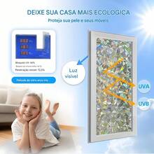 Privacy Film For Windows, Wall Stickers, PVC Material, Rainbow Decorative Film, 3D Static Adhesive With Stained Glass Effect, Adhesive Film For Home Heat Control, No Adhesive, 60 X 200 Cm - 彩色 - 查看 9