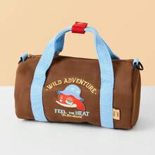 Miniso Disney Zootopia Nick/Judy Large Cylinder Bag With Pouch, Wear-Resistant Fabric,Travel Essential,Best Gift(1 PC) - Multicolor - View 2