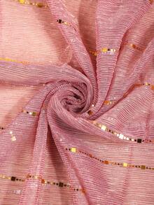 1 pieza Pañuelo elegante y ligero con estampado, protector solar para exteriores, pañuelo de gasa para primavera, otoño e invierno - rosa oscuro - Ver 3