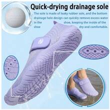 ZIITOP Water Shoes Womens Aqua Yoga Socks Barefoot Swim Pool Beach Shoes For Walking Hiking Diving Surf Ootdoor Water Sports - 淺紫色 - 查看 2