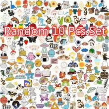 50/30/20/10 Pcs Random Mixed Enamel Brooch Bulk Set, Lapel Badges, Cartoon Plant Enamel Pin Sets, Funny Button Pins Jewelry For Backpack Cloths Hats Jacket Decoration Gift(Color/Pattern Random) - Pattern - View 13