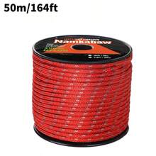 Tali Paracord 7 Untai 4mm Sepanjang 164 kaki/50 meter untuk Luar Ruangan, Poliester Tahan Lama, Aksesori Tenda, Perlengkapan Penting untuk Luar Ruangan, Cocok untuk Tenda, Kepang DIY, Pilihan Berbagai Warna - MultiWarna - View 10