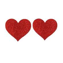 20/10/2pcs - Summer New Mesh Glitter Shiny Heart/X-Shaped Nipple Covers, Anti-Glare Breast Petals, Sexy Nipple Pasties, Invisible Disposable Breast Petals For Women, Valentine's Day, Beach Essentials, Pool Float - Nipple Covers - View 5