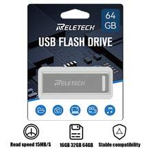 Reletech 64GB 32GB 16GB Flash Drive+USB To Type-C Interface Ultra Fast USB2.0 Large Capacity USB Drive For Fast Data Transfer And Storage, Metal Waterproof, Silver, High Speed, Portable, For Computer & Phone, Plug And Play - View 9