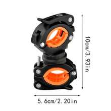 Bicycle Flashlight Mount, Bike Mount Holder, 360° Rotating Flashlight Clip For Cycling 51FD - A - View 7