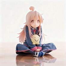 1 Peça Figura em Postura Sentada Fofa, Design Detalhado de Uniforme Escolar, Sorriso Doce, Decoração de Mesa, Modelo Colecionável de Estilo Anime 2D, Presente Requintado - Multicolorido - Visão 11