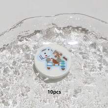 10/20pcs Colorful Printed Cute Horse Creative "Money Comes Quickly" Decorative Buttons, Suitable For Sweaters, Cardigans, DIY Crafts - Round Color Printed Pony - View 11