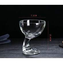 Ly tráng miệng kiểu Châu Âu sáng tạo, ly sữa lắc, ly trái cây gia dụng, ly kem, ly kem thủy tinh dày trong suốt. - Hỗ trợ tay - Xem 4