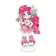 Mô hình acrylic My Little Pony, Pinkie Pie Rainbow Pony để bàn, vật trang trí trưng bày cosplay, món quà lý tưởng sáng tạo dành cho người hâm mộ. - Nhiều màu - Xem 9