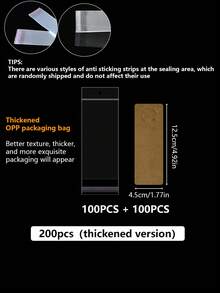 200pcs/100/20/Set Label Storage Cards, Gift Packaging Keychains And Display Cards, Perfect For Jewelry Storage, Classification And Display. They Are Also Suitable For Bulk Packaging Of Small Jewelry, Jewelry Collection Bases, Necklace Display Cards - Brown - View 14
