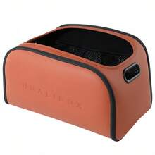 Inspired By Luxurious Leather Texture Car Storage Box, Front Passenger Seat Spacious Opening Storage Cube, High Capacity Luxury Car Interior Storage Box, Multifunctional Car Storage Essential - Multicolor - View 15