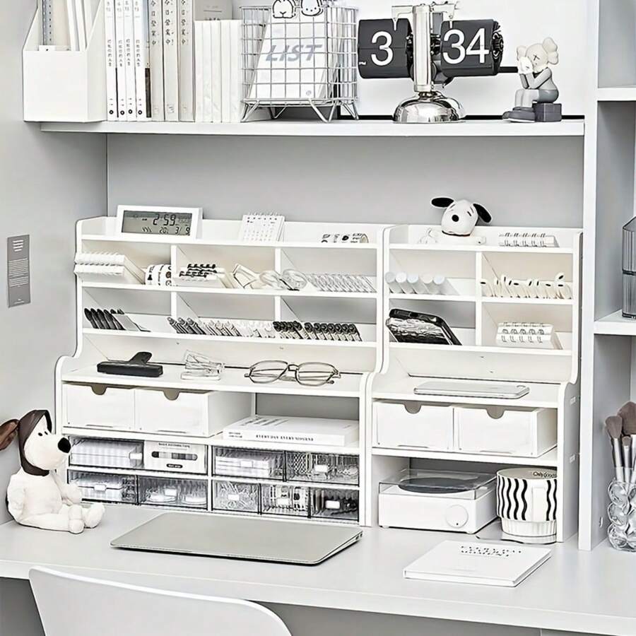 Boîte de rangement et d'affichage de bureau