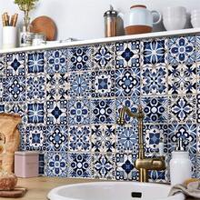 24 de autocolante pentru faianță ceramică cu motive florale boeme, decalcomanii autoadezive din vinil de 4x4 inch, potrivite pentru backsplash-ul bucătăriei, băii și podeaua scărilor - ușor de aplicat și de dezlipit - Autocolante de bucătărie cu formă liberă, făcute manual - Vizualizare 6