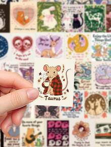 50张趣味励志贴纸，适用于剪贴簿、日记、计划本、乐器、滑板、吉他、笔记本、咖啡杯等。 - 怪誕勵志 - 查看 6