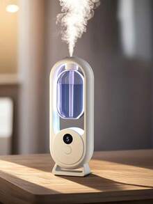 Home Premium Aroma Diffuser, Wall-Mounted USB Automatic Fragrance Diffuser, Hotel Bedroom Quiet Aroma Diffuser, Toilet Deodorizer Aroma Diffuser, Electric Air Purifier, Rechargeable, With Color Atmosphere Light - White - View 4