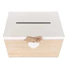 BLANK Wedding Card Post Box | DIY Wooden Memory Gift Box Card Holder Craft Own - 1PC - View 2