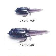 20个/盒 软饵 蝌蚪形鱼饵 带钩 适用于鲑鱼、鳟鱼 淡水 海水 - 黑色 - 查看 6