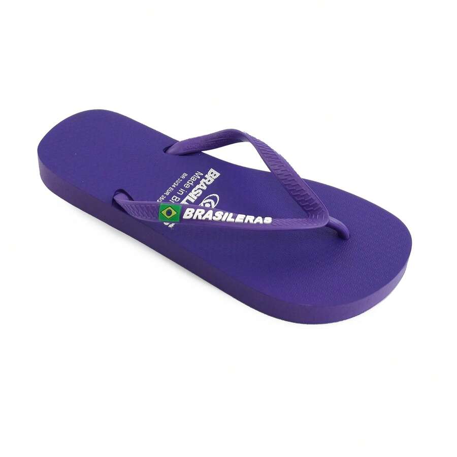 BRASILERAS - Chanclas de playa y piscina - Classic Combi W SS19 - Flip flop de suela antideslizante - Para mujer - Tallas 34 al 41 EU - Hechas en Brasil - Lila Púrpura - Ver 1