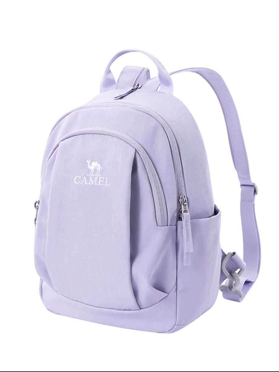 CAMEL CROWN 轻便旅行包，户外休闲紧凑型背包，适合徒步旅行 - 丁香紫 - 查看 1