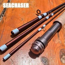 SEACHASER 1.98m/2.1m 4-Section Brown Carbon Fiber Ultra-Light Fishing Rod, Suitable For Freshwater And Stream Fishing, Great For Catching Small Fish. Perfect Gift For Holidays, Birthdays Or Father's Day - Multicolor - View 5