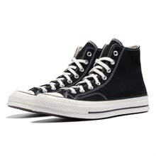Converse男鞋女鞋2026春季新款1970s復古經典三星標高筒帆布鞋情侶板鞋運動休閒鞋162050 - 黑色 - 查看 7