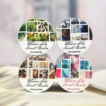 2m/Rolle Dekoband mit Blumen- & Pflanzenmotiven, vintage kreative ästhetische Aufkleber, DIY Scrapbooking Bastelbedarf, Geschenke, personalisiertes Scrapbooking Schulmaterial - Stil 2 - Übersicht 7