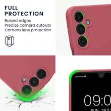 Case Compatible With Samsung Galaxy A16 5G - With Raised Edges - Suitable For Wireless Charging - Matte Dark Pink, 41808667 - 珊瑚粉 - 查看 5