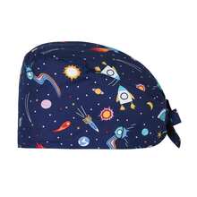 Adjustable Tail Star & Heart Print Women's Visor Cap - Multicolor - View 6