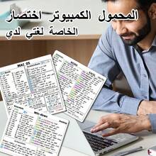 （适用于 Windows）+ Word/Excel + /OS 快速参考键盘快捷键贴纸（颜色：白底黑字）剪贴簿用品文具趣味贴纸 - WIN - 查看 1