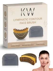 Lymphatic Gua Sha Face Brush, Lymphatic Detox Face Brush, Dry Lymphatic Massage Brush, Face Shaping Brush, Contour Face Brush, Jawline And Chin Shaping, Face Depuffing, Facial Tool - A - View 10