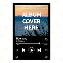 Custom Photo Music Player Area Rug, Personalized Album Cover Floor Mat With Picture, Song Title And Artist Name, Non-Slip Washable Indoor Rug For Bedroom, Living Room Or Entryway, Anniversary Gift For Couples And Music Lovers - Multicolor - View 3